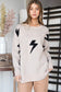 Lightning Bolt Sweater lightning bolt sweater Jade By Jane CREAM L/XL 