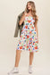 Listicle Flower Print Square Neck Dress floral square neck dress Listicle 