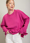 Loving Life Ribbed Sweater Spring ribbed sweater eesome HOT PINK SM 