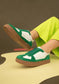 Maker's Shoes Katie 1 Sneakers sneakers Maker's Shoes Green Leather Suede 7 