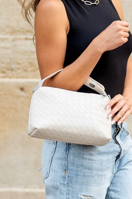 Mia Convertible Woven Crossbody Handbag Aili's Corner