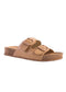 Minata Buckled Slide Sandals flatbed sandals London Rag Latte 5 