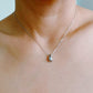 Mini Teardrop Pendant Necklace mini tear drop necklace Poet Street Boutique Silver OS 