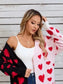 Miss Sparkling Two Tone Heart Cardigan two tone heat cardigan Miss Sparkling 