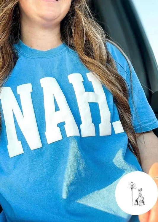 NAH. Puff Print Graphic Tee graphic tee Poet Street Boutique