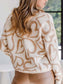 Neutral Abstract Hearts Sweater all over heart sweater Miss Sparkling 