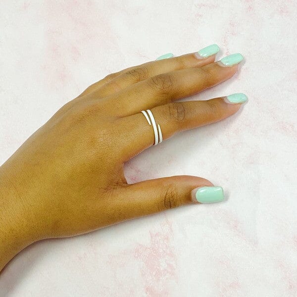 Never Fade Color Swirl Ring Ellison and Young White OS 