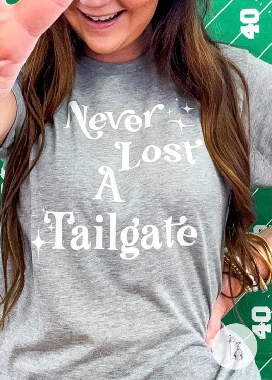 Never Lost A Tailgate Graphic Tee graphic tee Poet Street Boutique