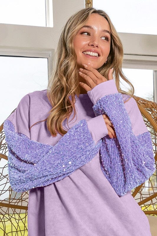 New Year's Periwnkle Top mixed media top BiBi PERIWINKLE S 