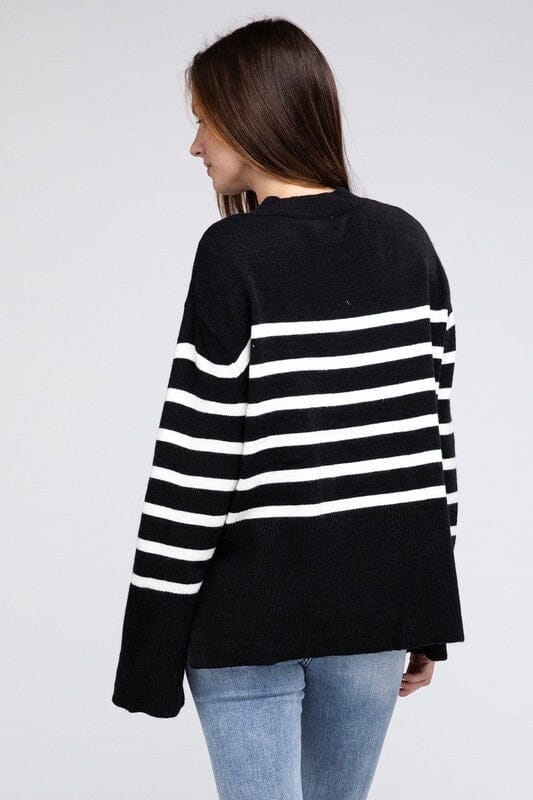 Oversized Stripe Sweater striped sweater BiBi 