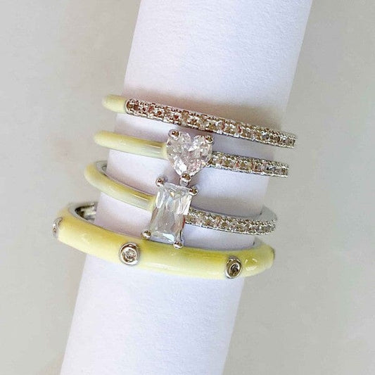 Pastel Glam Ring Set Of 4 Ellison and Young 