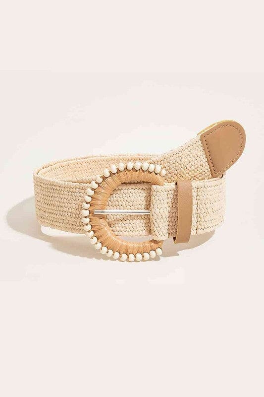 Pearl Braid Belt pearl braided belt Poet Street Boutique Sand S 