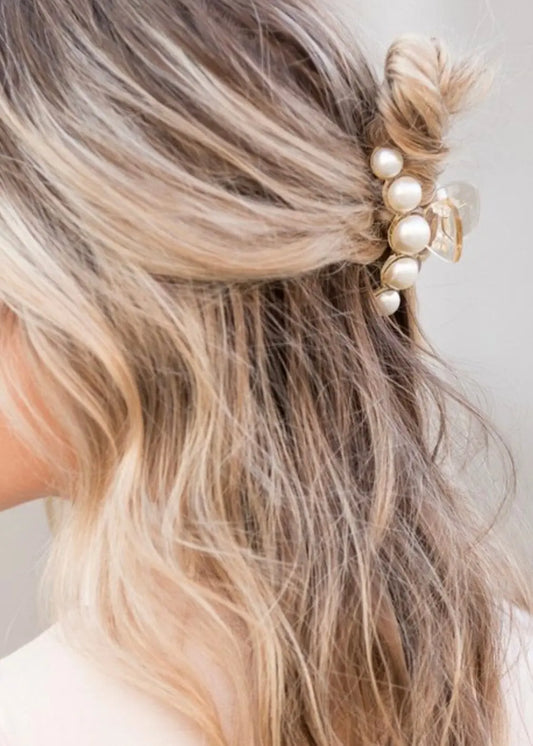 Pearl Dreams Large Hair Claw Hair claw Poet Street Boutique