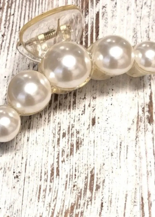 Pearl Dreams Large Hair Claw Hair claw Poet Street Boutique