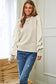 Pearl Embellishments Contrast Sleeves Sweater Davi & Dani 