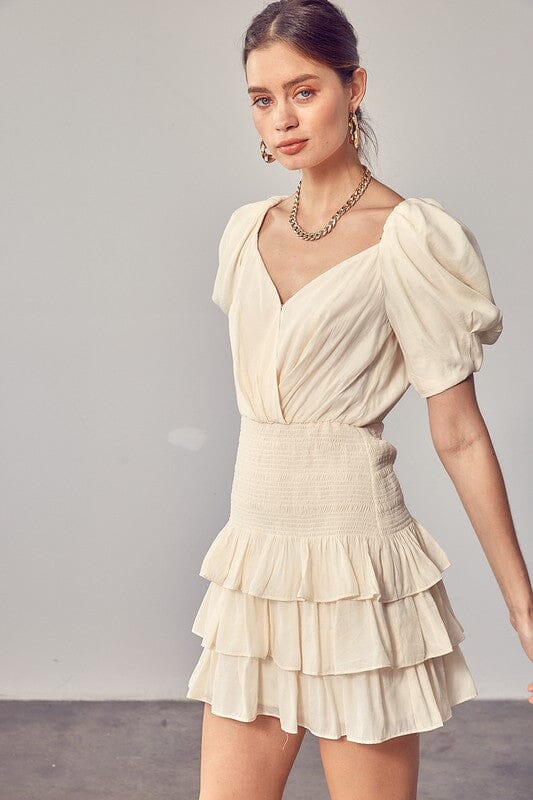 Puff Sleeves Ruffle Dress Ruffle dress Do + Be Collection 