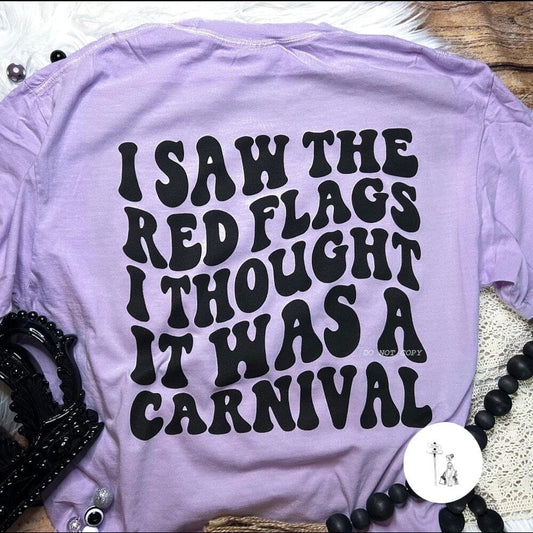 Red Flags Comfort Colors Tee graphic t-shirt Shop Resilience Boutique 