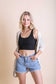 Ribbed Hook + Eye Crop Brami hook and eye brami crop tank Poet Street Boutique 