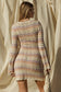 Round Neck Bell Sleeve Sweater Dress Gilli 