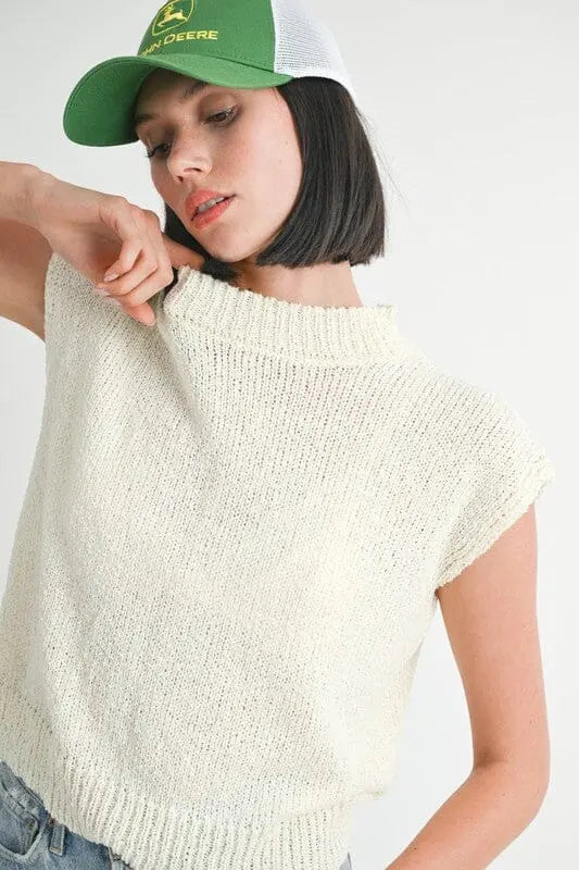 SLEEVELESS SWEATER TOP Emory Park