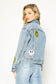 Smiley Denim Jacket Miss Sparkling 