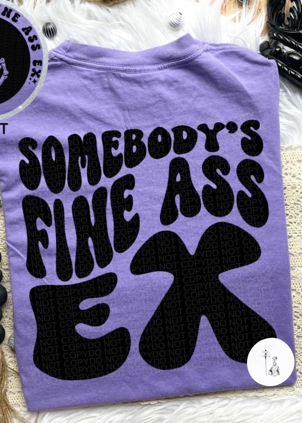 Somebody's Fine Ass Ex Comfort Colors Tee graphic tee Relentless Threads Apparel Co. S PERFECT PURPLE 