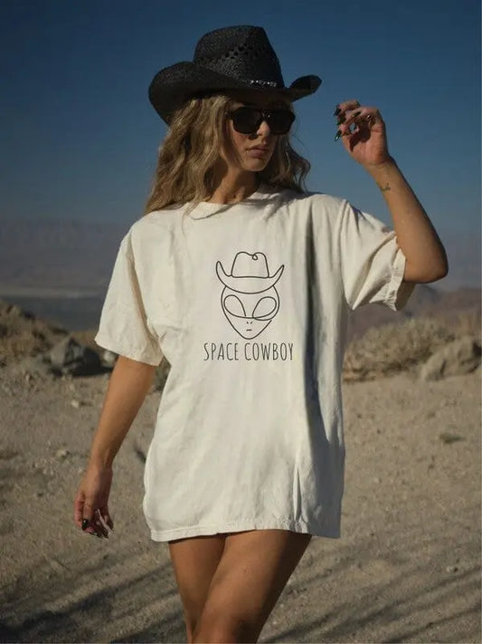 Space Cowboy Graphic Tee alien graphic tee Poet Street Boutique