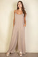 Spaghetti Strap Wide Leg Jumpsuit spaghetti strap wide leg jumpsuit Capella Taupe S 