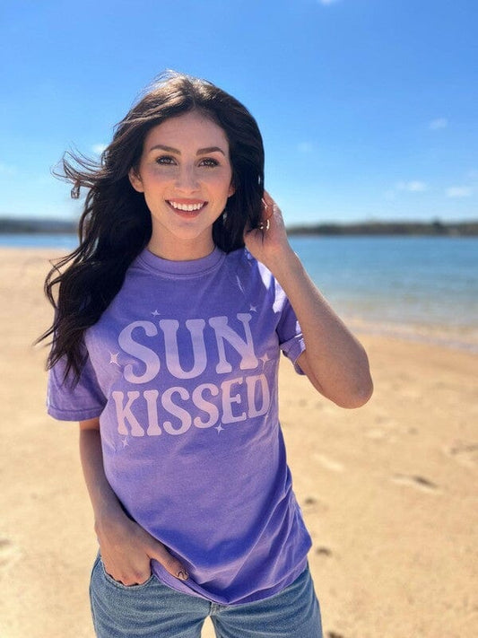 Sparkle Sunkissed Tee Ask Apparel Violet S 