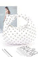 Studded Top Knotted Handle Soft Clutch Artini Accessories WHITE/SILVER O/S 