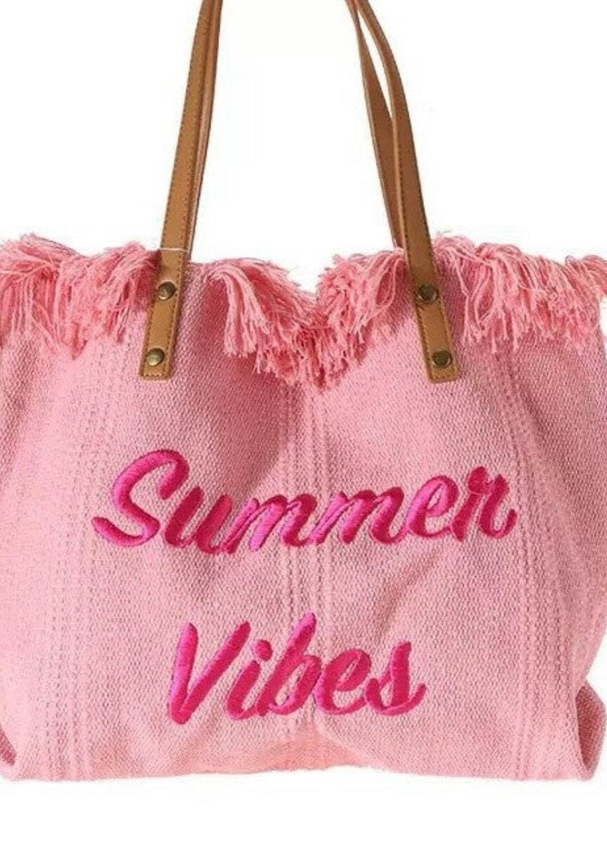 Summer Vibes Tote Handbag canvas tote Poet Street Boutique 