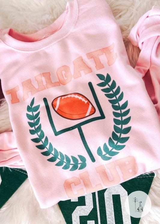 Tailgate Club Graphic Sweatshirt graphic tee Poet Street Boutique pink Small 