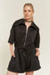 TERRY ZIP FRONT ROMPER Jade By Jane BLACK S 
