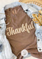 Thankful Glitter Puff Print Graphic Tee graphic tee Poet Street Boutique 