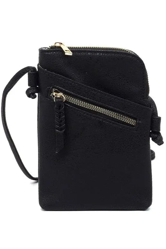Today Is Easy Mini Crossbody Bag convertible crossbody Poet Street Boutique BLACK one