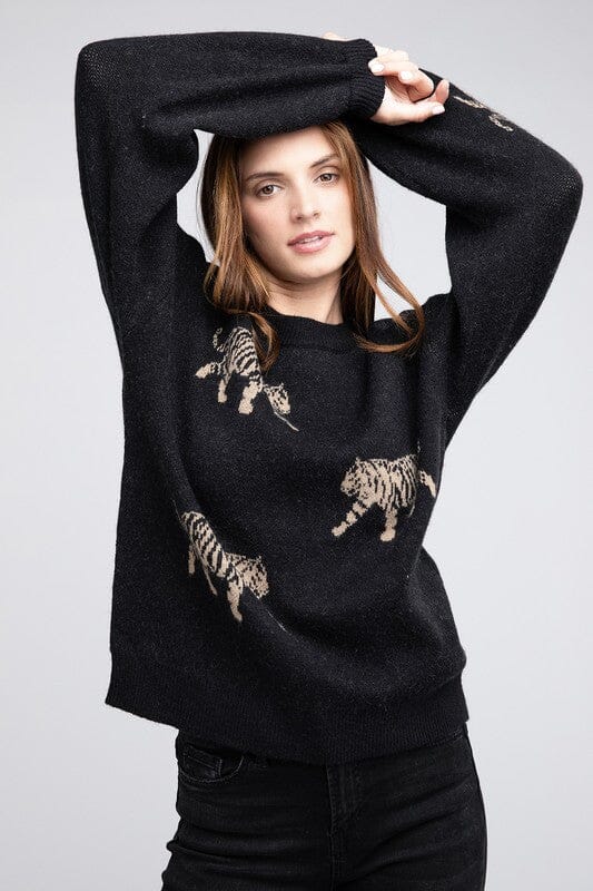 Tough Tiger Sweater sweater BiBi BLACK S 