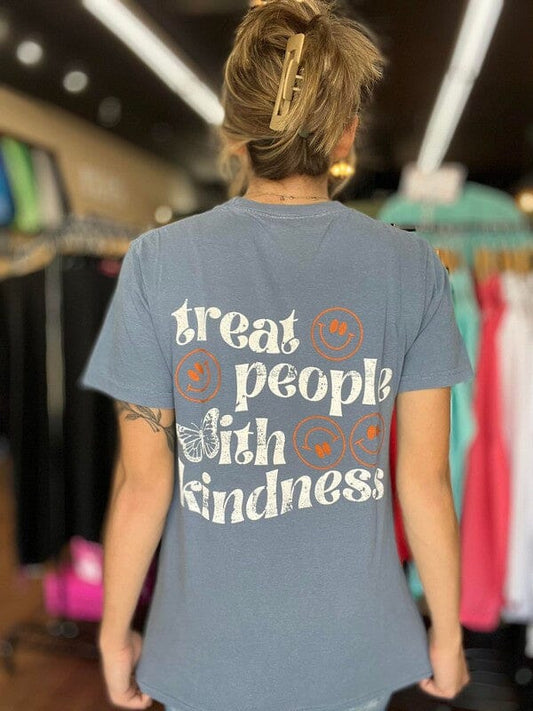 Treat People With Kindness Tee Ask Apparel Blue Jean S 