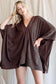 VNECK PONCHO TOP Jade By Jane CHOCOALTE ONESIZE 