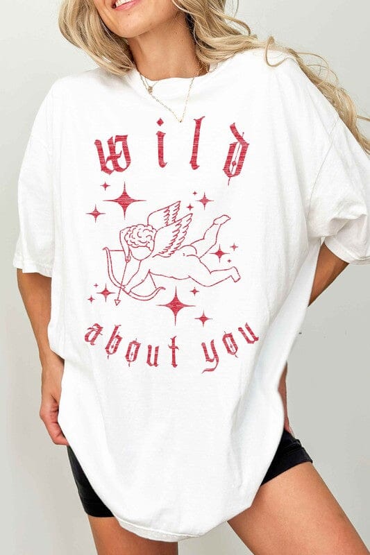 Wild About You Oversized Tee graphic tee Poet Street Boutique WHITE S/M 