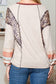 Women Leopard Patchwork Exposed Pullover Top YNIQUE 