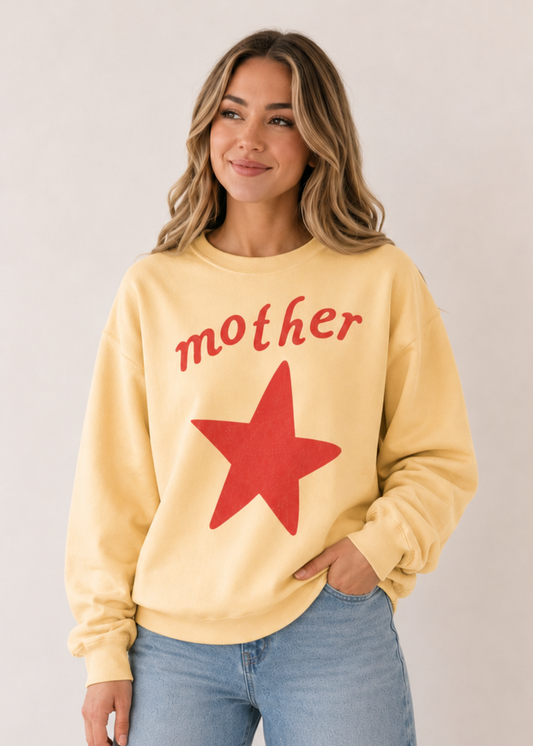 Mother Star Graphic Sweatshirt