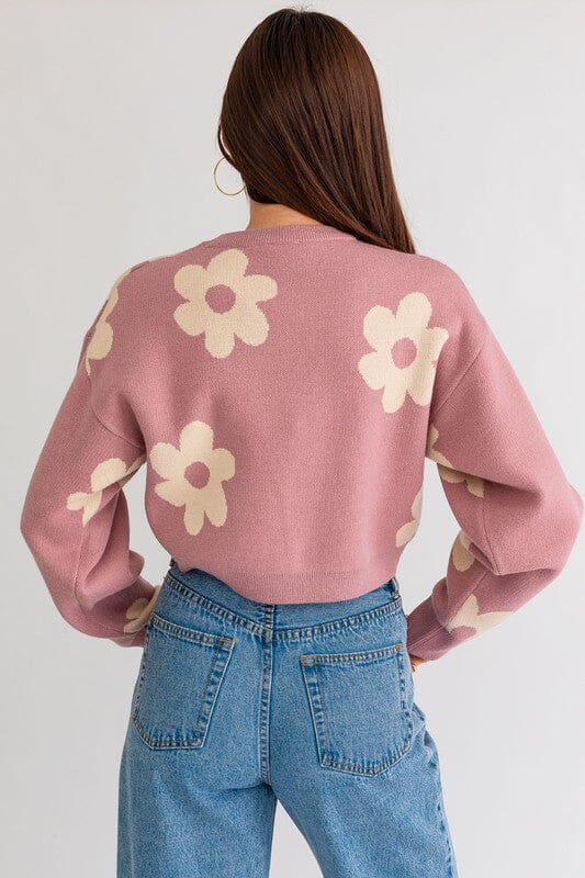 All Day Daisy Crop Sweater crop sweater LE LIS 