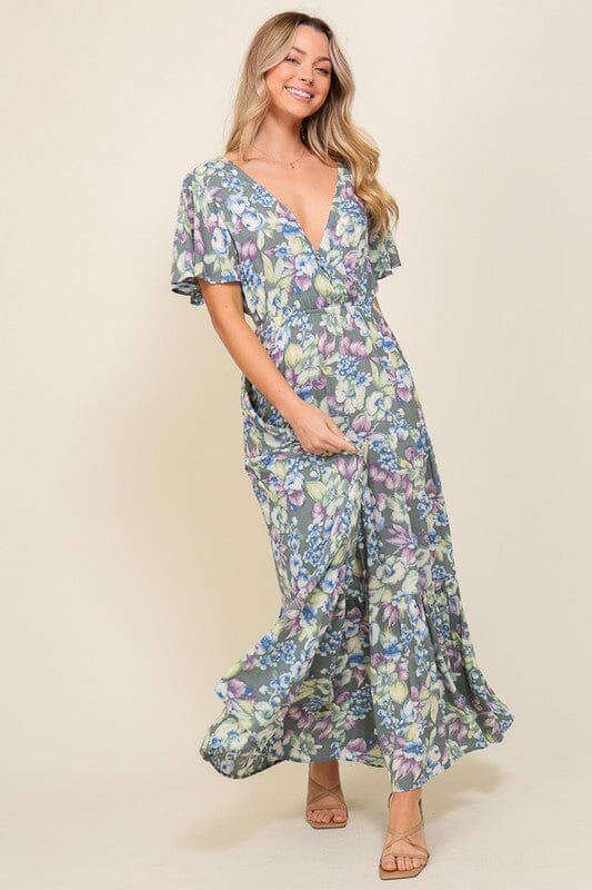 Arya Floral Maxi Dress Floral maxi dress TIMING 