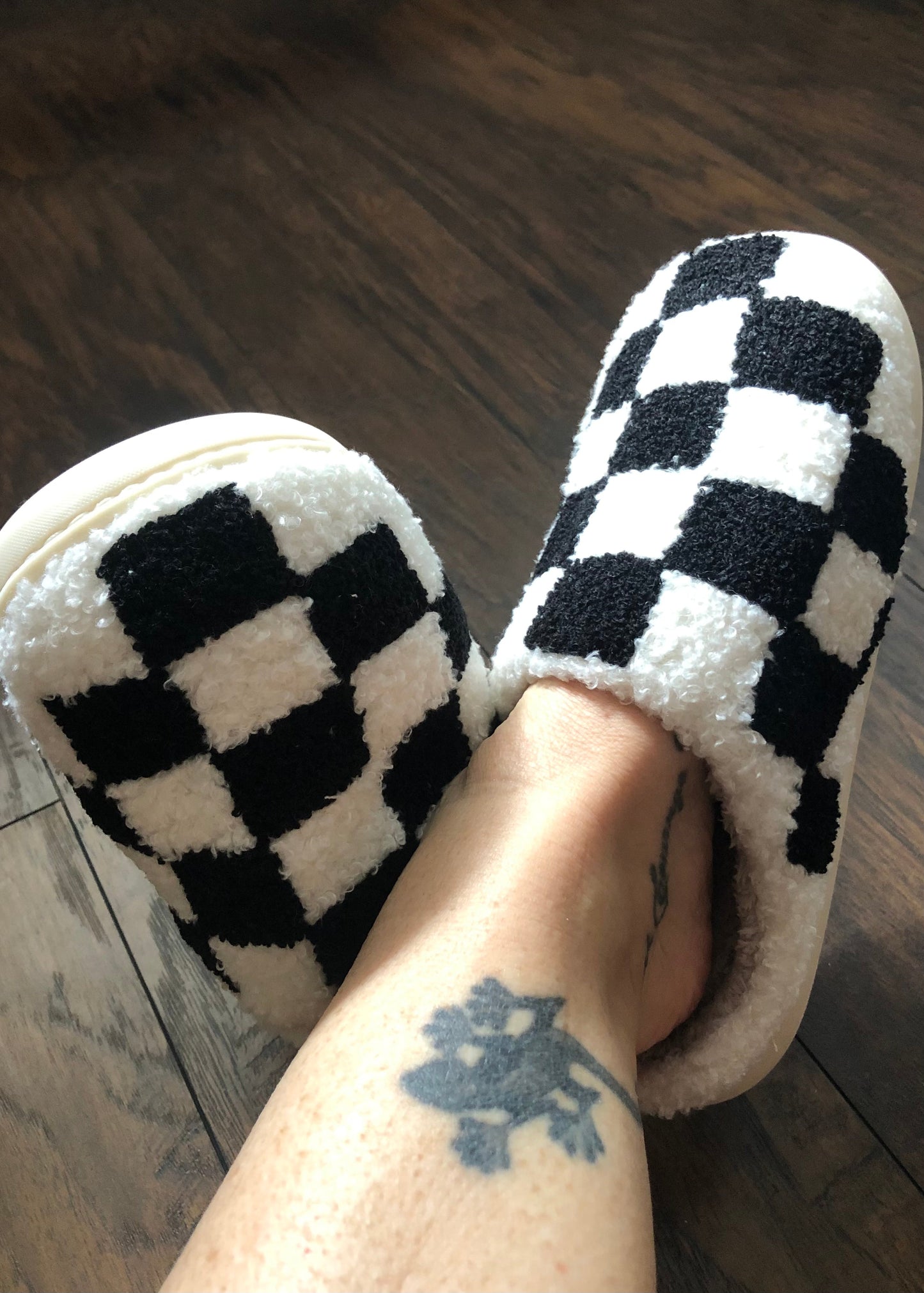 Checked Out Slippers Poet Street Boutique S 