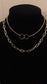 Chunky Layered Chain Link gold Necklace layered Poet Street Boutique 