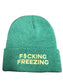 F*cking Freezing Beanie Beanie Poet Street Boutique Kelly Green 