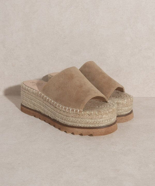 Platform sale slide espadrille