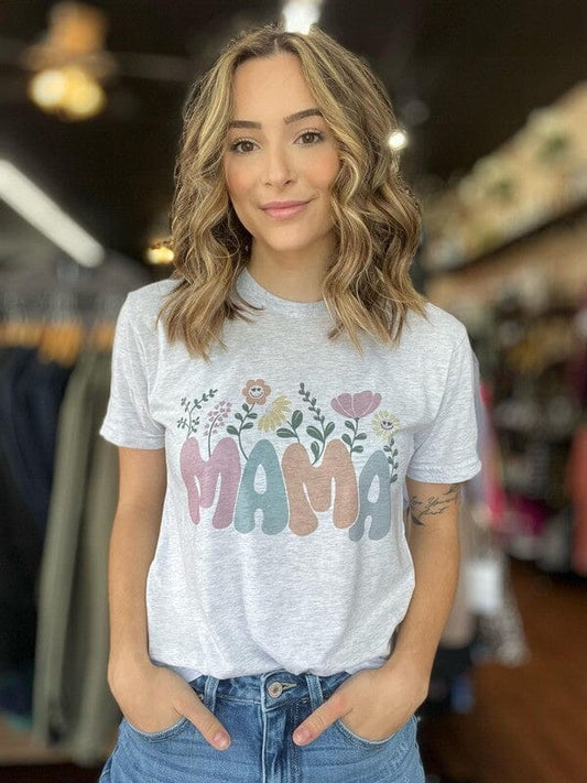 Mama Floral Tee graphics t shirt Poet Street Boutique 