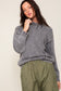 Mineral Wash Distressed Sweater distressed sweater TIMING 