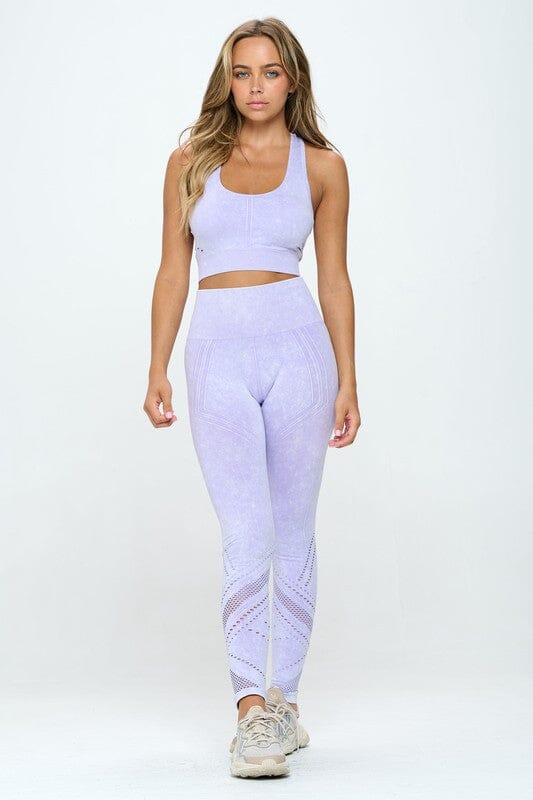 Seamless Two Piece Yoga mineral washed active set OTOS Active 
